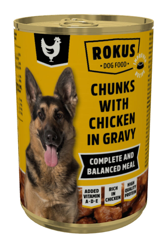 Rokus Adult - Hondenvoer - 415 Gram - kip