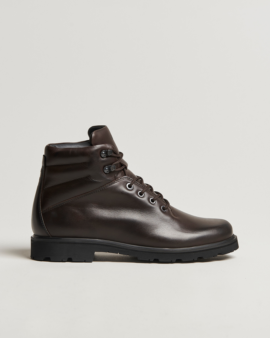 UBR Black Storm Leather Boot Dark Brown