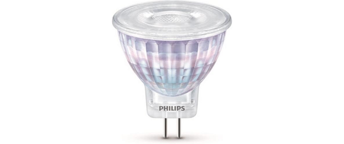 Lampe LEDcla 20W GU4 WW ND 12 V WarmweissLeuchtmittel MR11 mit klarem Glas