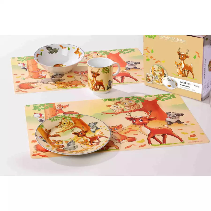 Ritzenhoff & Breker GmbH & Co. KG Kinderset Waldtiere 10er Set bunt