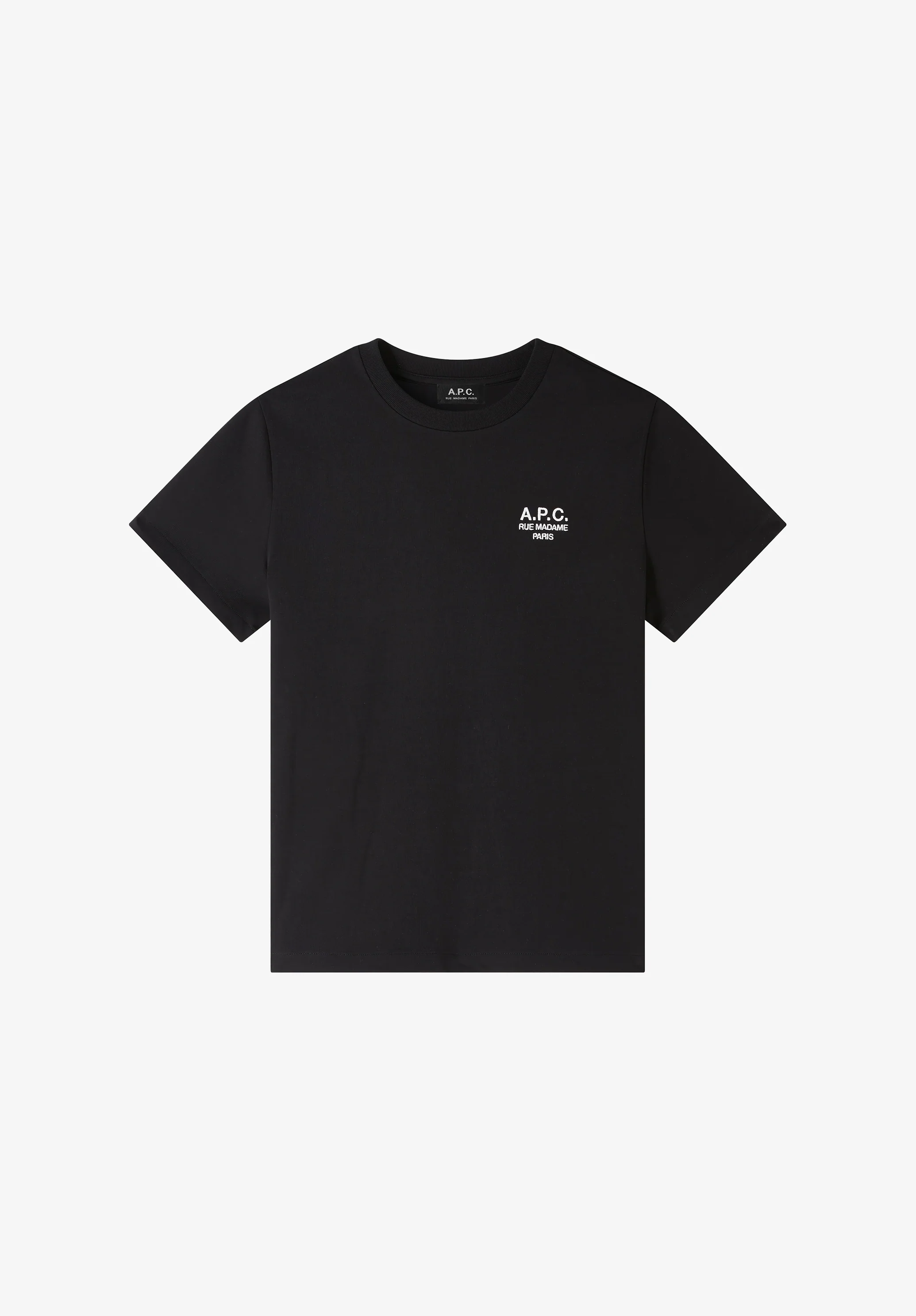 t-shirt standard rue madame GOTS - Noir/blanc