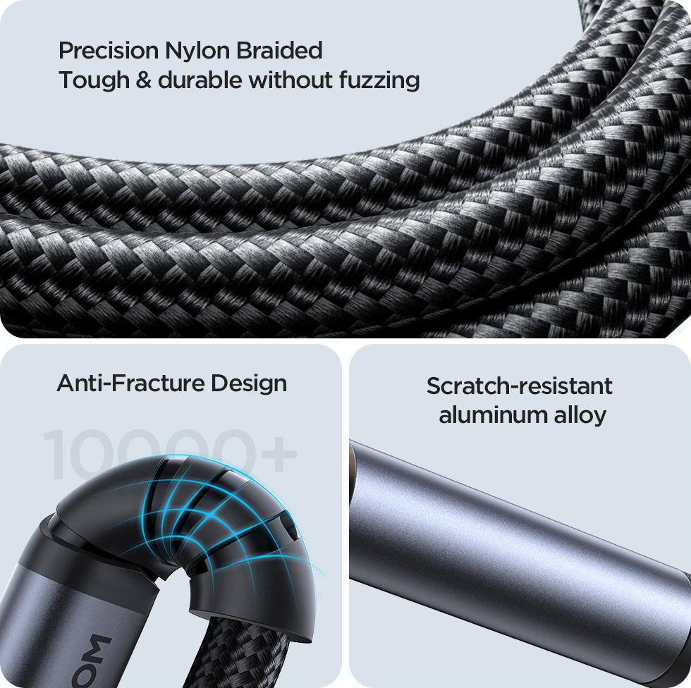 (1.2m) Lightning auf 3.5mm Audio- / Kopfhöreranschluss AUX Klinkenstecker - Grau