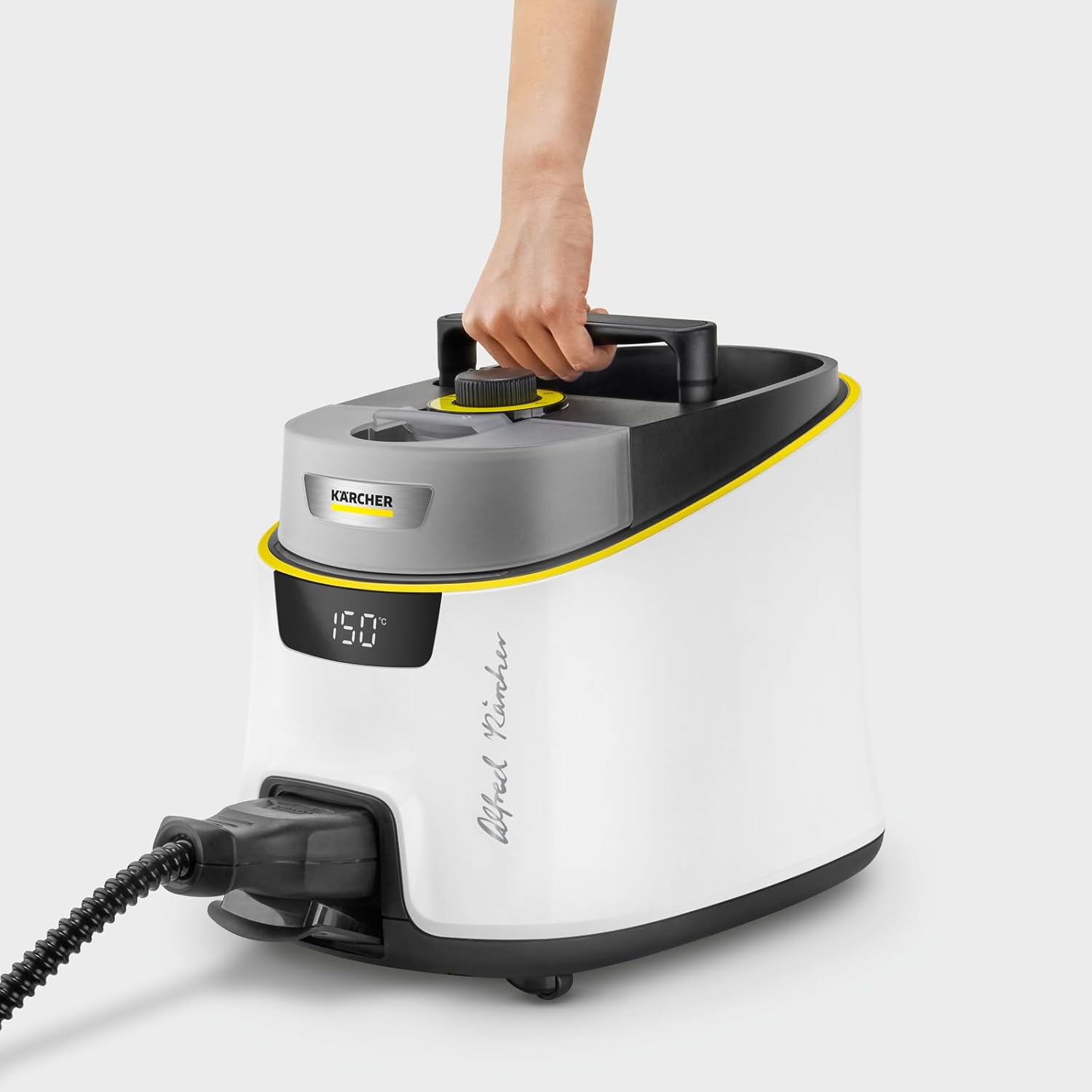 Kärcher Dampfreiniger SC 5 Deluxe Signature Line, 4 Bar, ca 130 m² Flächenleistung, 2250 W Heizleistung, in 3 min aufgeheizt, mit Teppichgleicher
