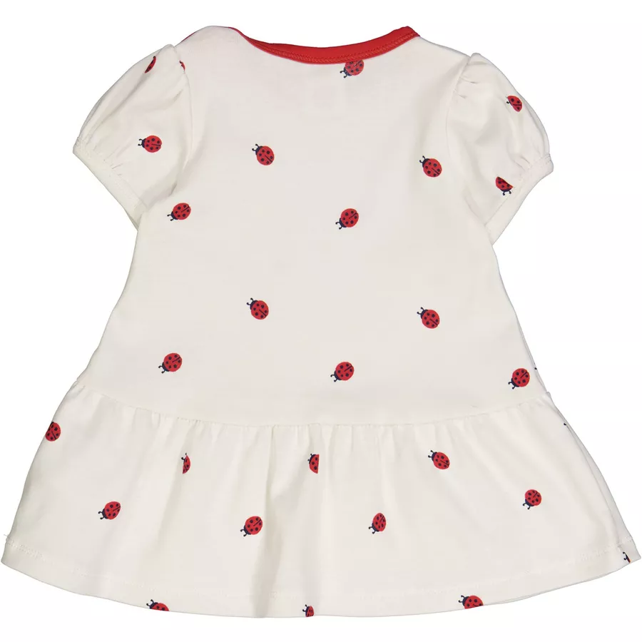 Müsli Babykleid creamredblue