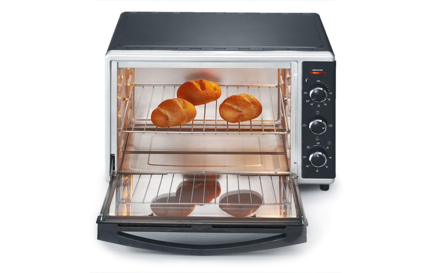 Backofen TO 2058 42 l, Schwarz<br>Toastofen mit Umluftfunktion