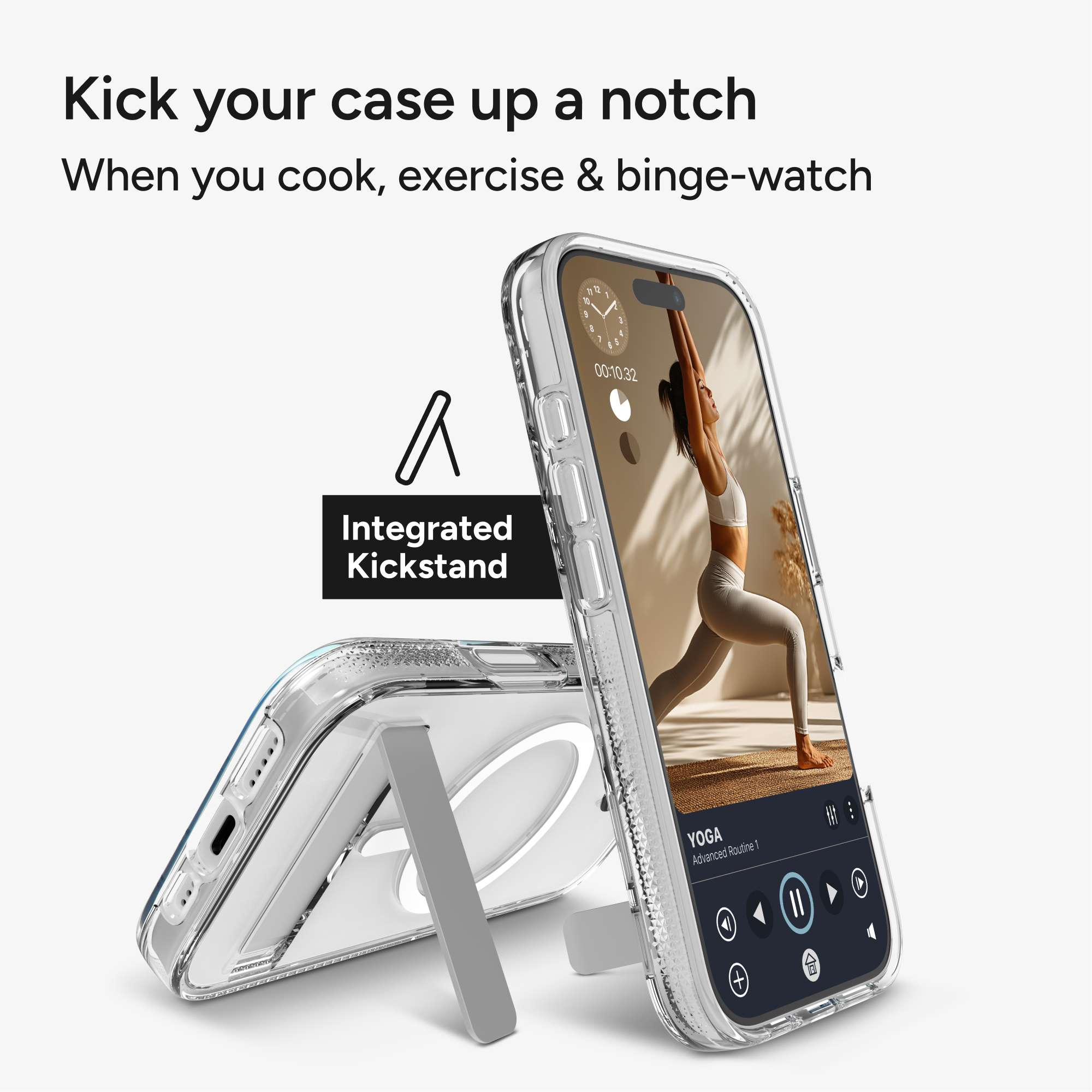 iPhone 17 MagSafe Schutzhülle Crystal Palace Snap mit Aufstellfunktion aus Recycelten Materialien (702318860) - Transparent