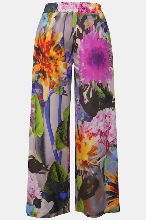 Slinkyhose, Blüten, weites Bein, Elastikbund