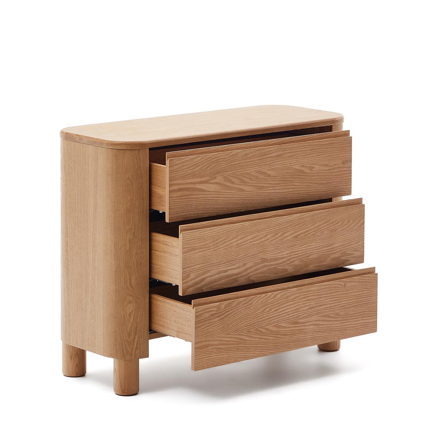 Kave Home Kommode SALAYA 120 x 80 cm Eschefurnier/natur