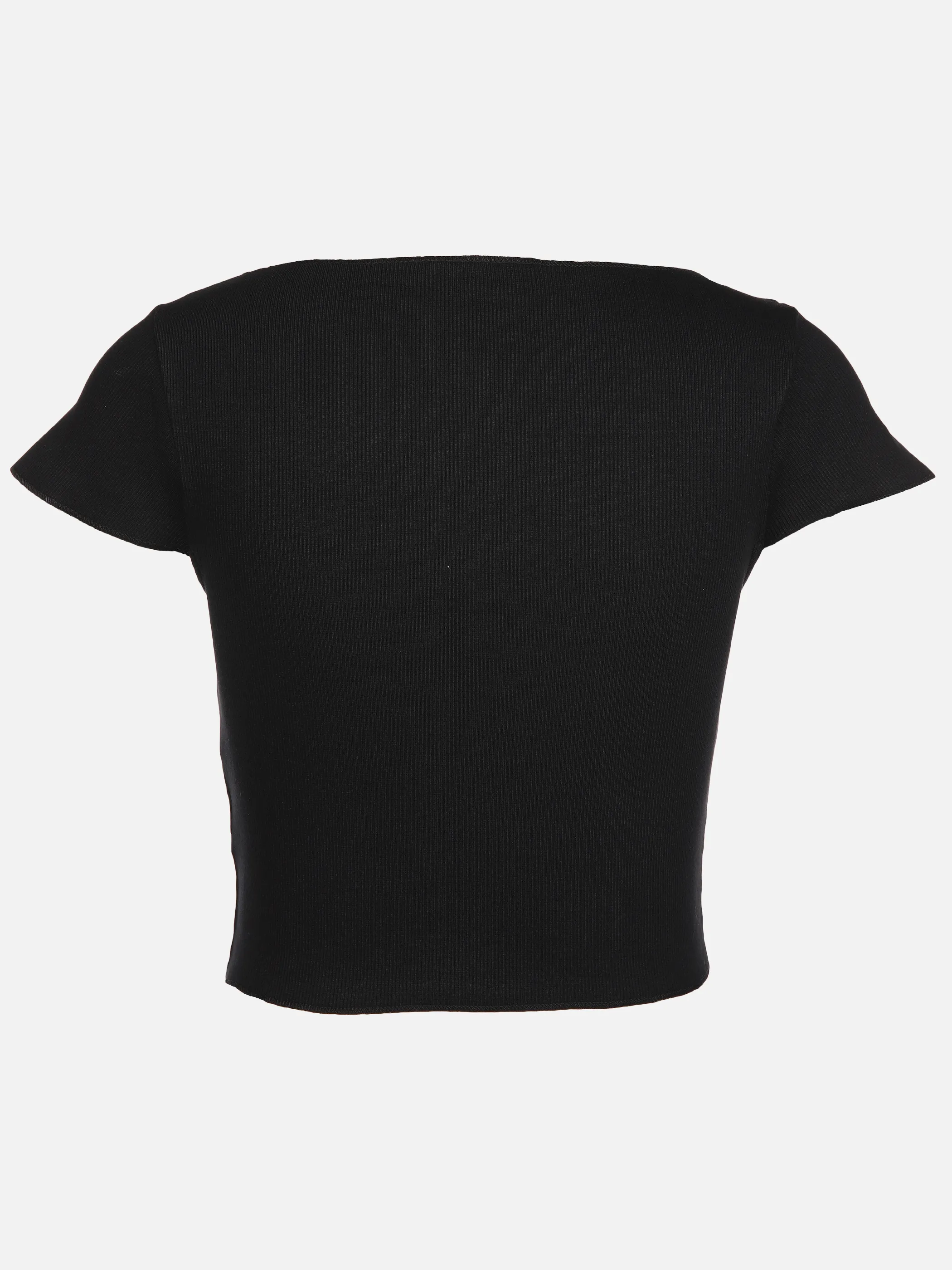 Damen Rippshirt im Cropped Style