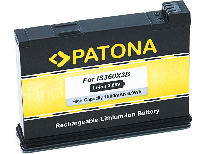 Patona Digitalkamera-Akku für Insta360 X3 CINAQBT/A Batteriesatz für Insta360