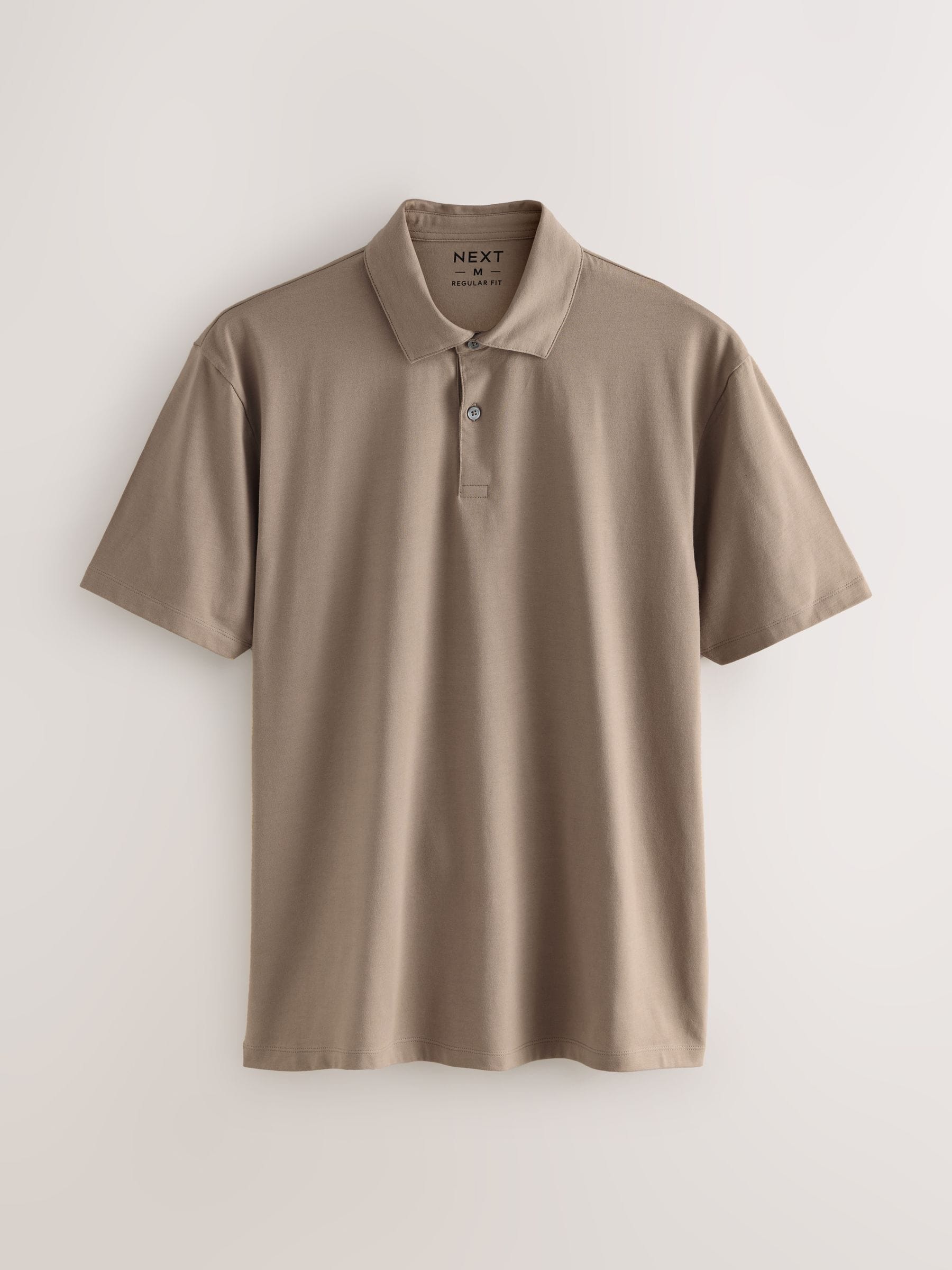 Zwart/grijs/naturel blok - Set van 3 jersey poloshirts met korte mouwen