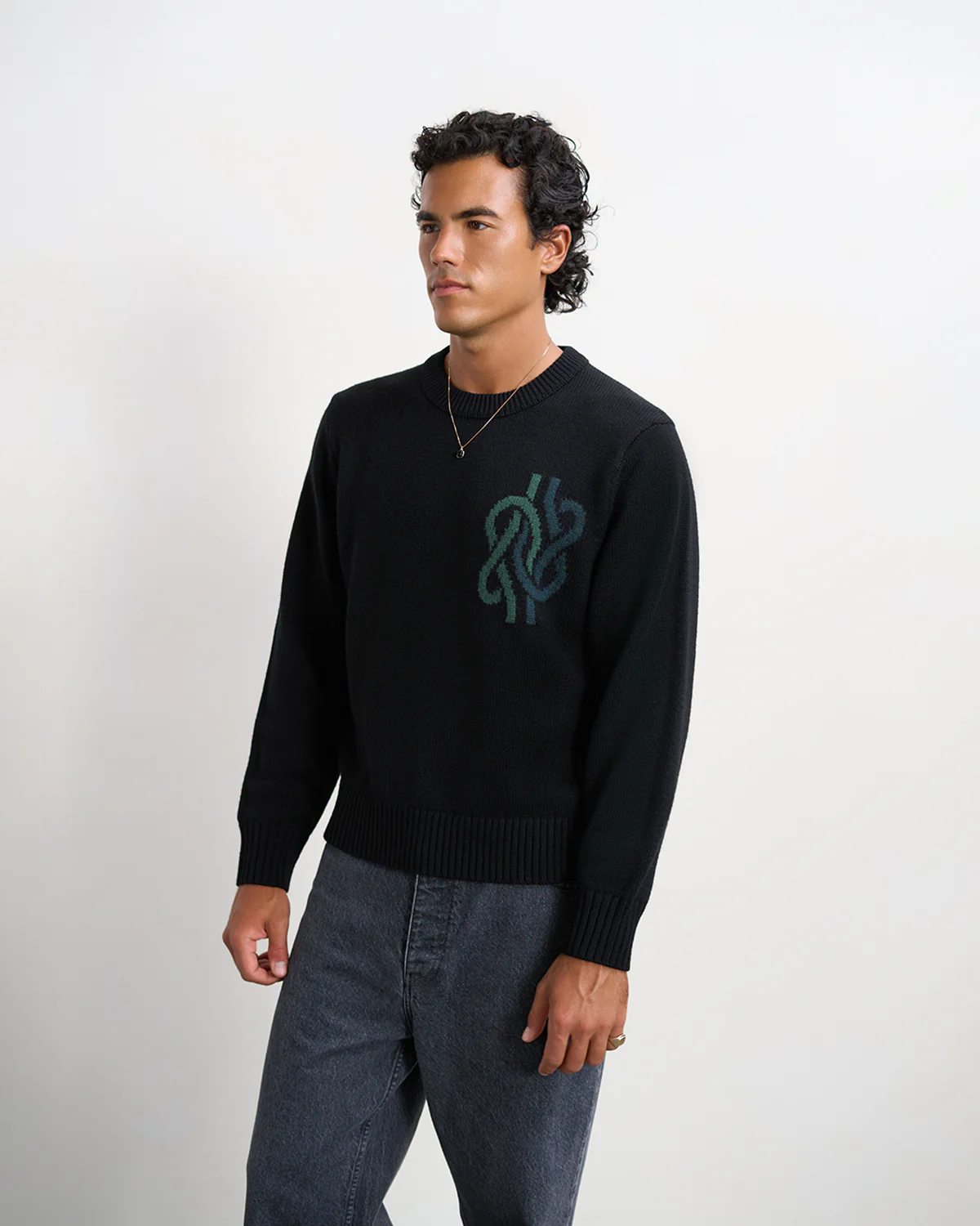 Knit Sweater Knot Black