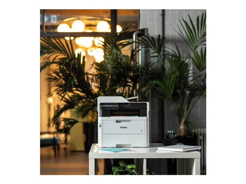 Brother MFC-L3760CDW - Multifunktionsprinter - farve - LED - A4/Legal (medie) - op til 26 spm (kopiering) - op til 26 spm (udskriver) - 250 ark - 33.6 Kbps - USB 2.0, USB vært, Gigabit LAN, Wi-Fi(n)