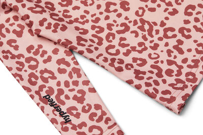 Hyperfied Long Sleeve Logo Top, Pink Leo