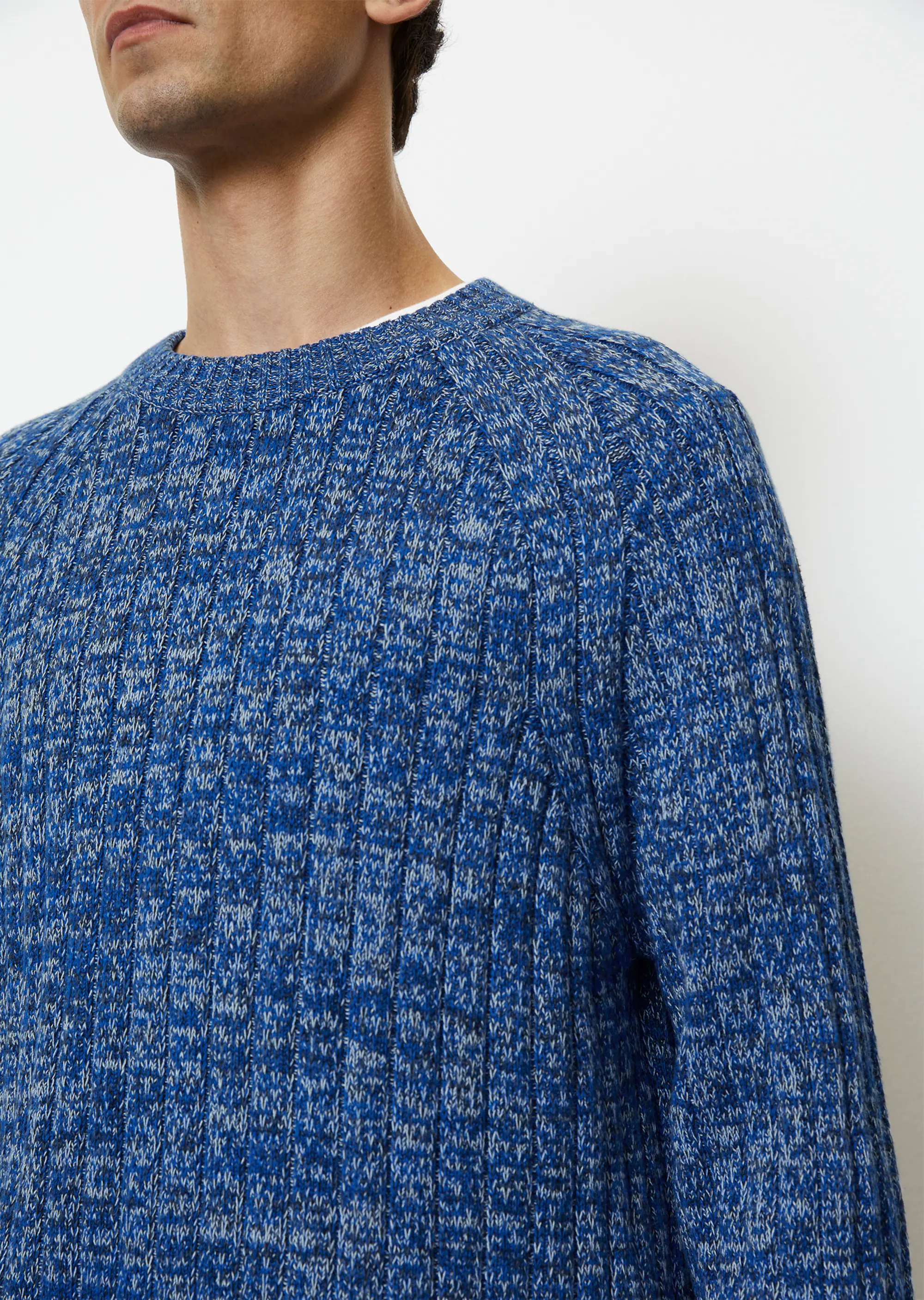 Rippstrick-Pullover regular aus reiner Bio-Baumwolle