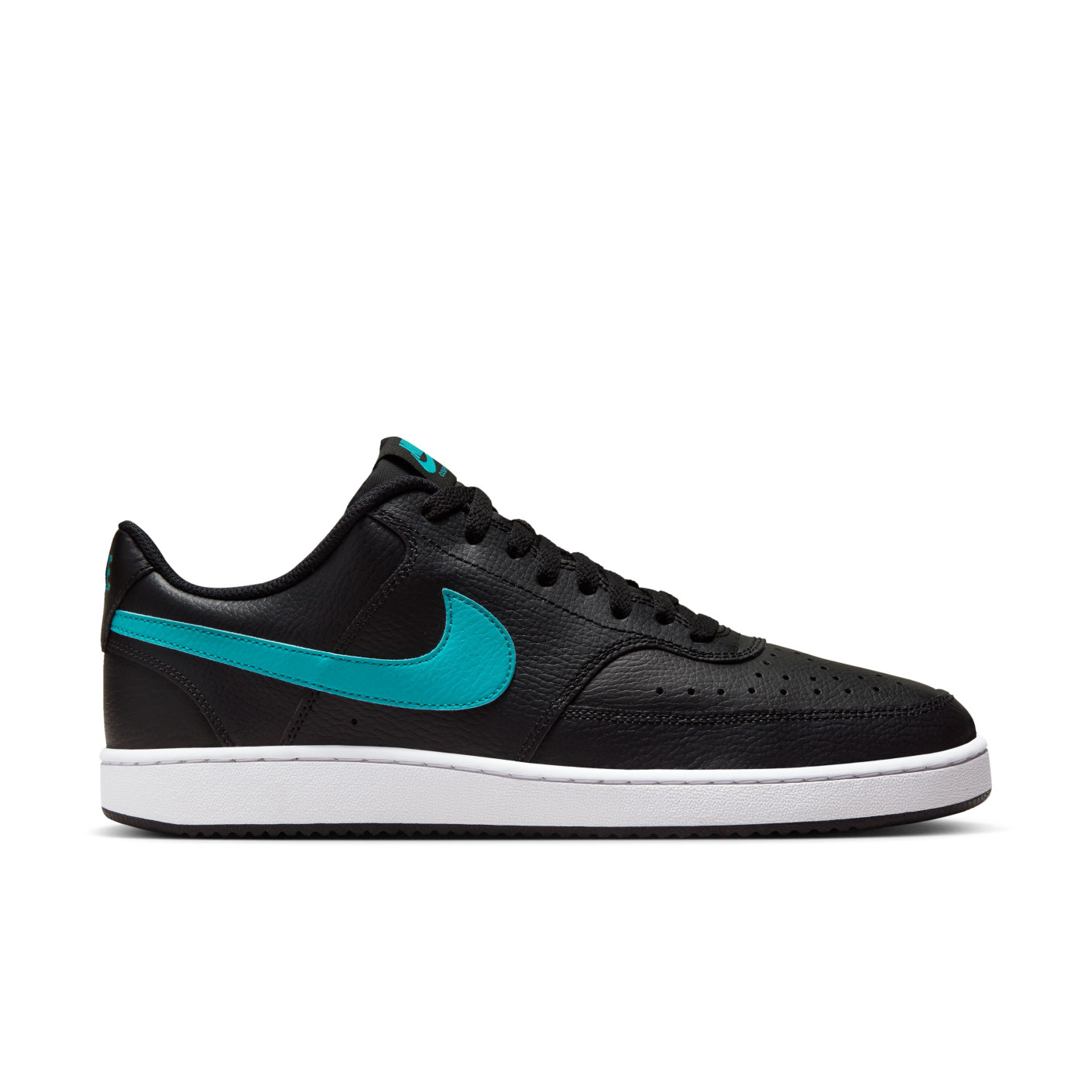 Nike Court Vision Low Sneakers Zwart Turquoise Wit