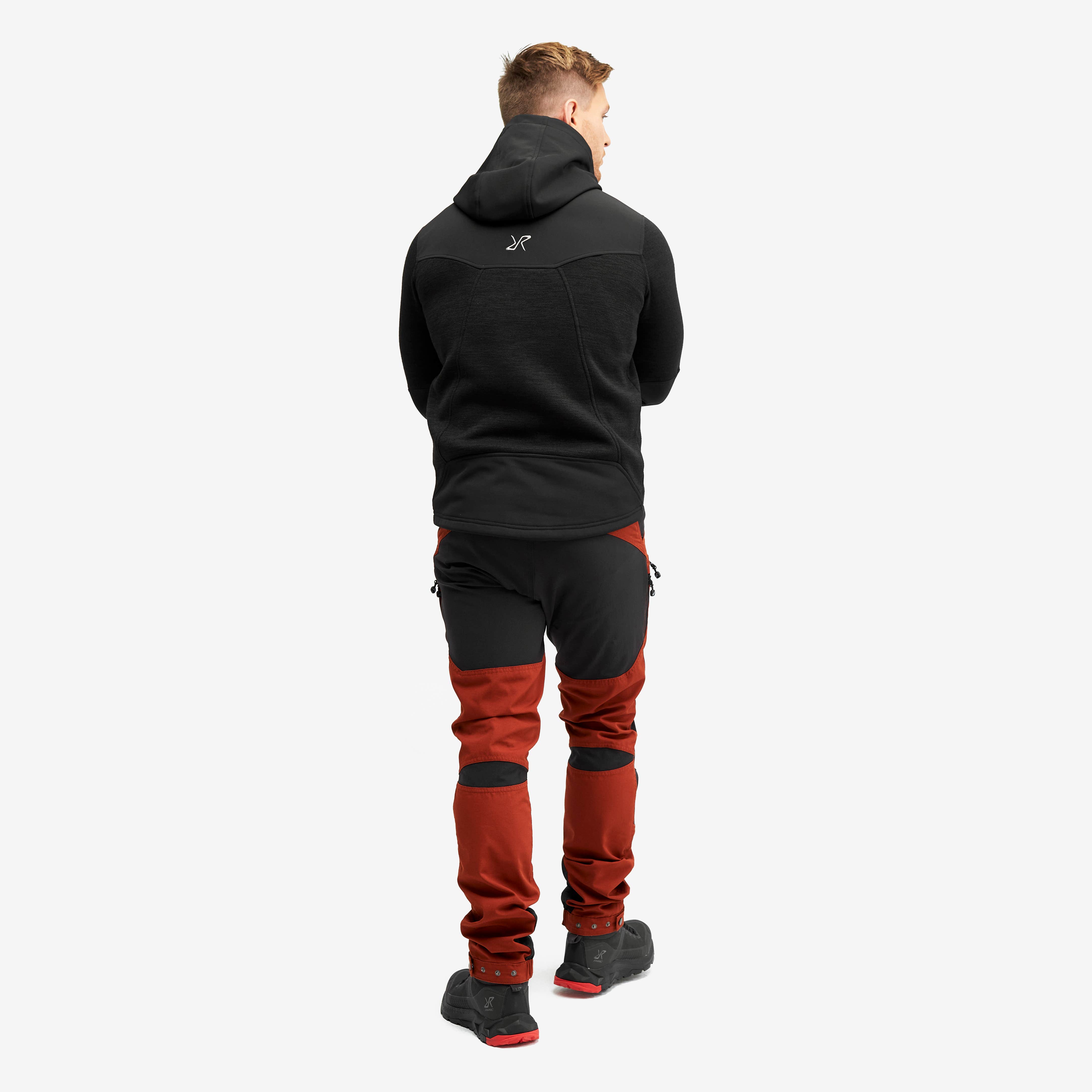 Wander Pro Wool Hoodie Herre Charcoal Black