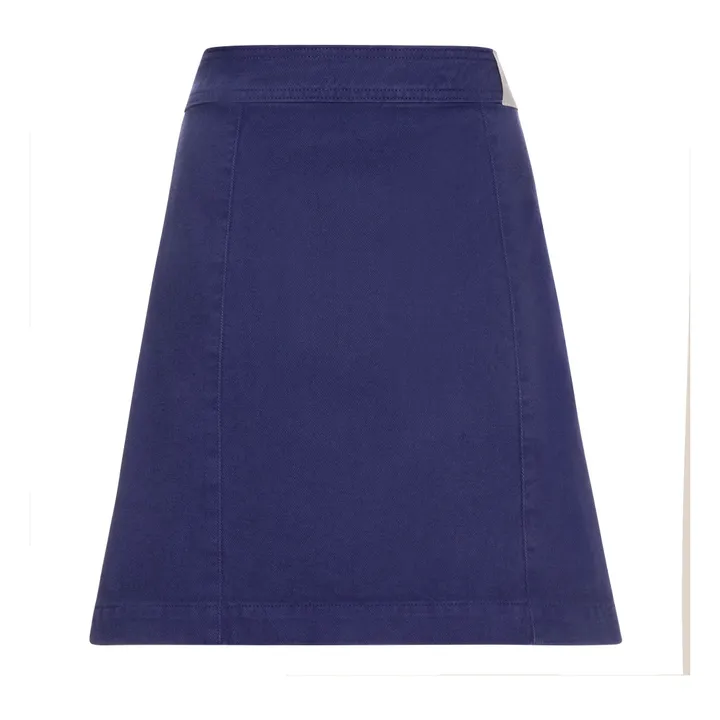 Alma Deia Jupe Denim en Coton Bio | Bleu