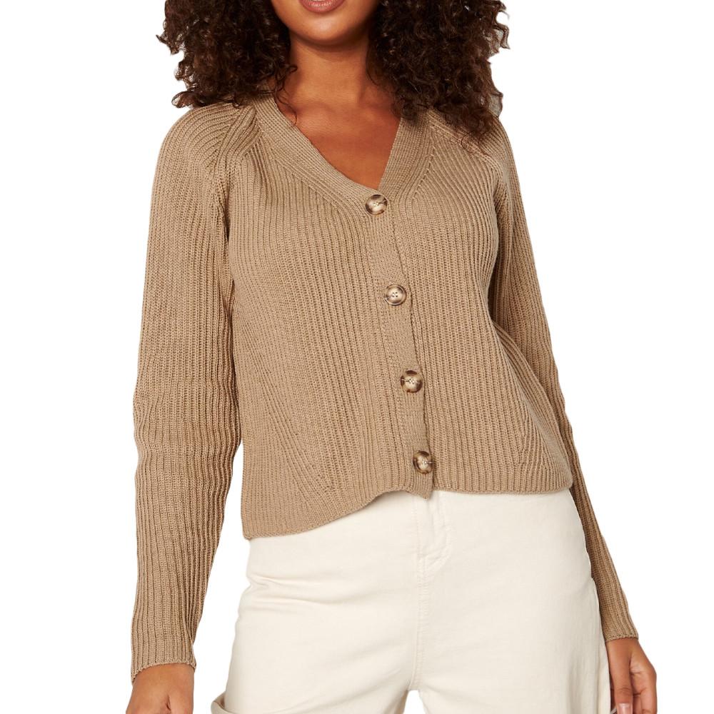 Pieces Cardigan Beige Femme Pieces Pcosilla