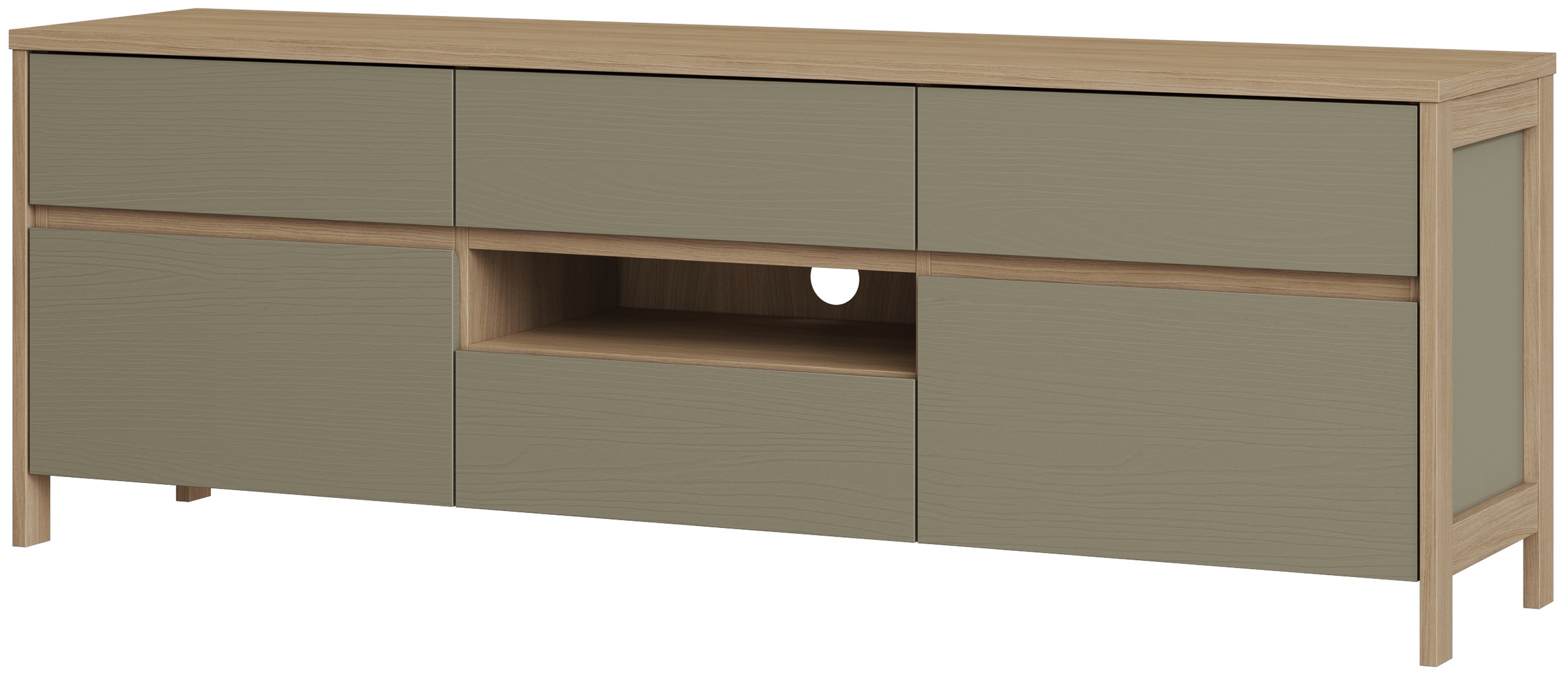 Home affaire TV-Schrank »Stranda, moderner TV-Unterschrank, Kommode im Scandi-Style, Lowboard« Rahmenoptik, ausreichend Stauraum, vielseitig einsetzbar, 164 cm breit