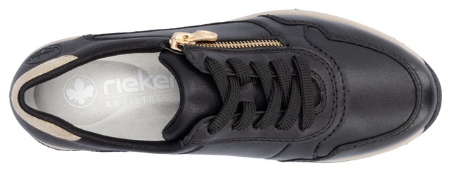 Rieker Keilsneaker  ,Freizeitschuh,Halbschuh,Schnürschuh mit Reissverschluss, schmale Form