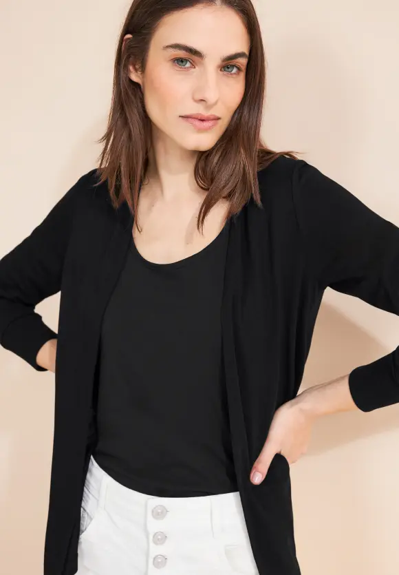Offener Cardigan - Black