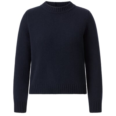 Damenpullover mit Knopfleiste, Dunkelblau