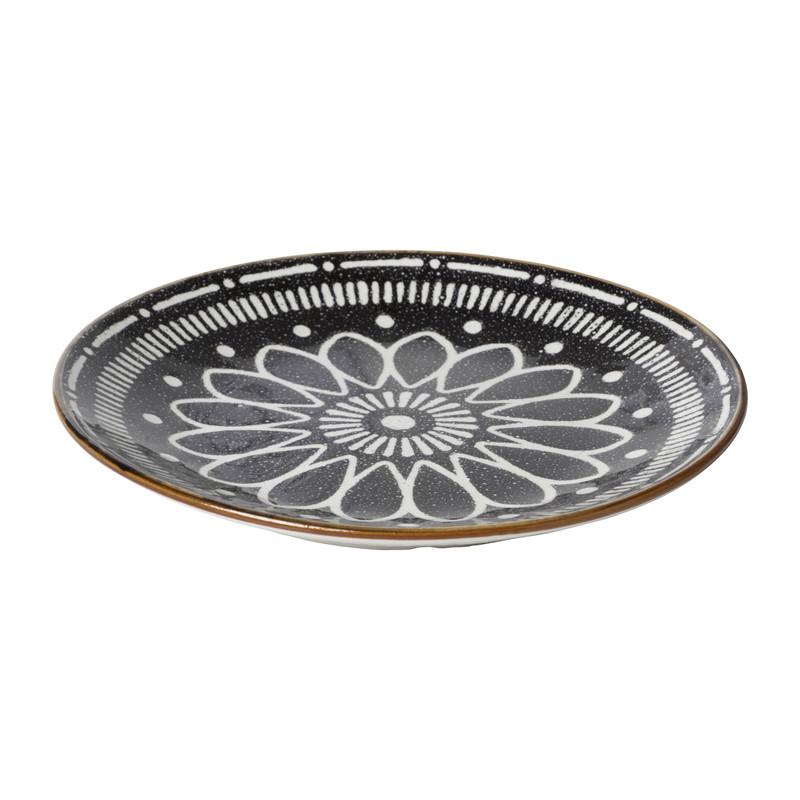 Ontbijtbord Yara - zwart - ⌀21.2 cm