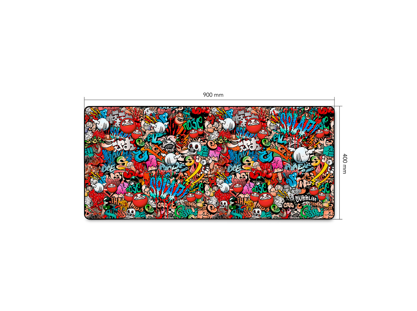 TAPETE PARA RATO SUBBLIM GRAFFITI XL