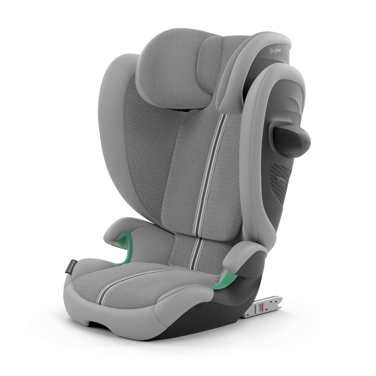 CYBEX Gold Kinder-Autositz Solution G i-Fix, Für Autos mit und ohne ISOFIX, Ab ca. 3 bis 12 Jahre (100 - 150 cm), Ab ca. 15 bis 50 kg, Lava Grey