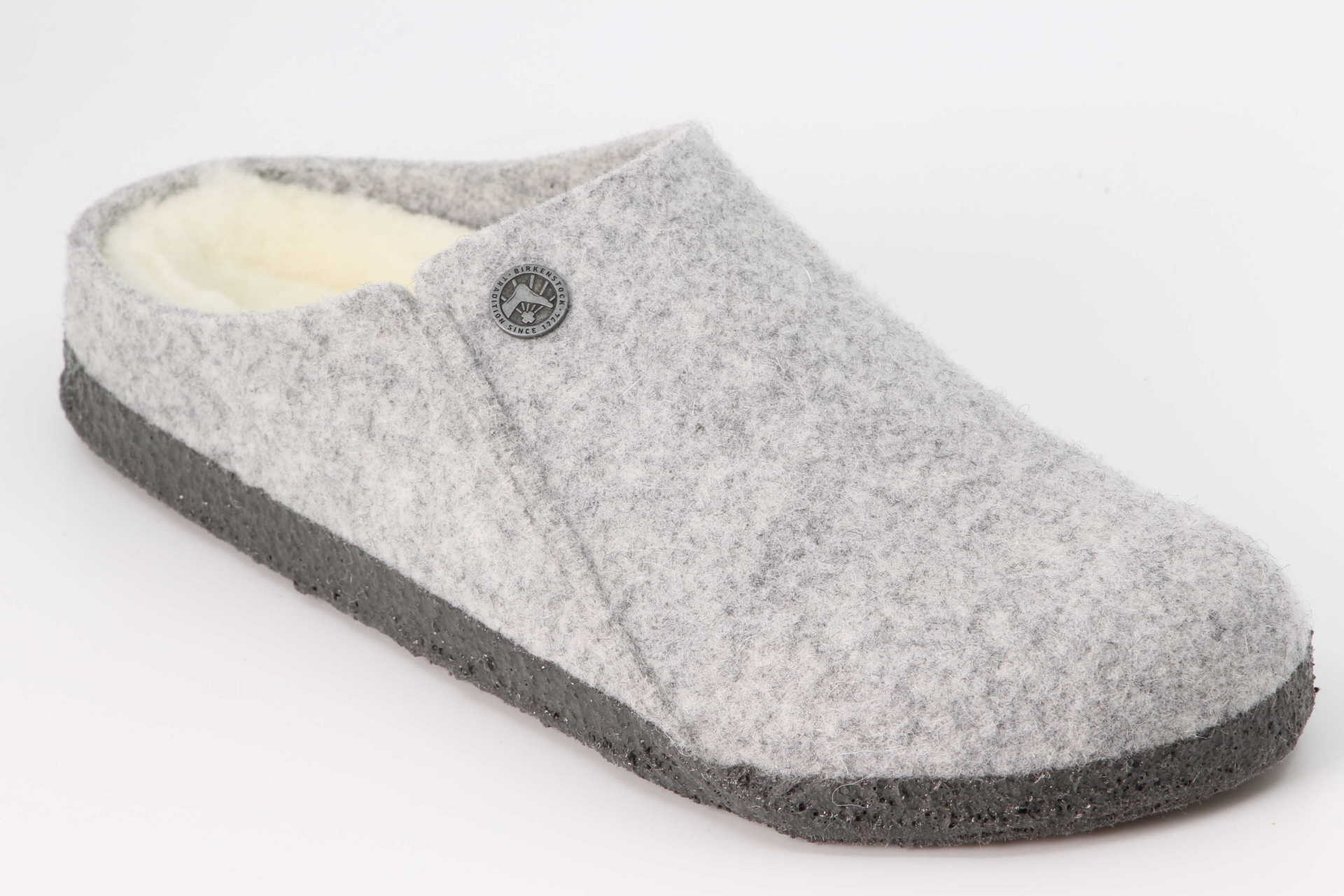 Birkenstock Zermatt Shearling schmal lightgrey