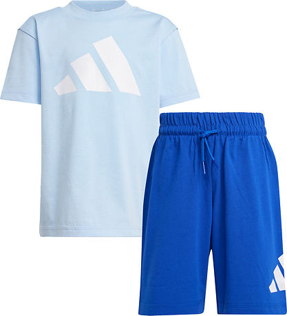 adidas Performance Set- 160 - Glow Blue/Weiß