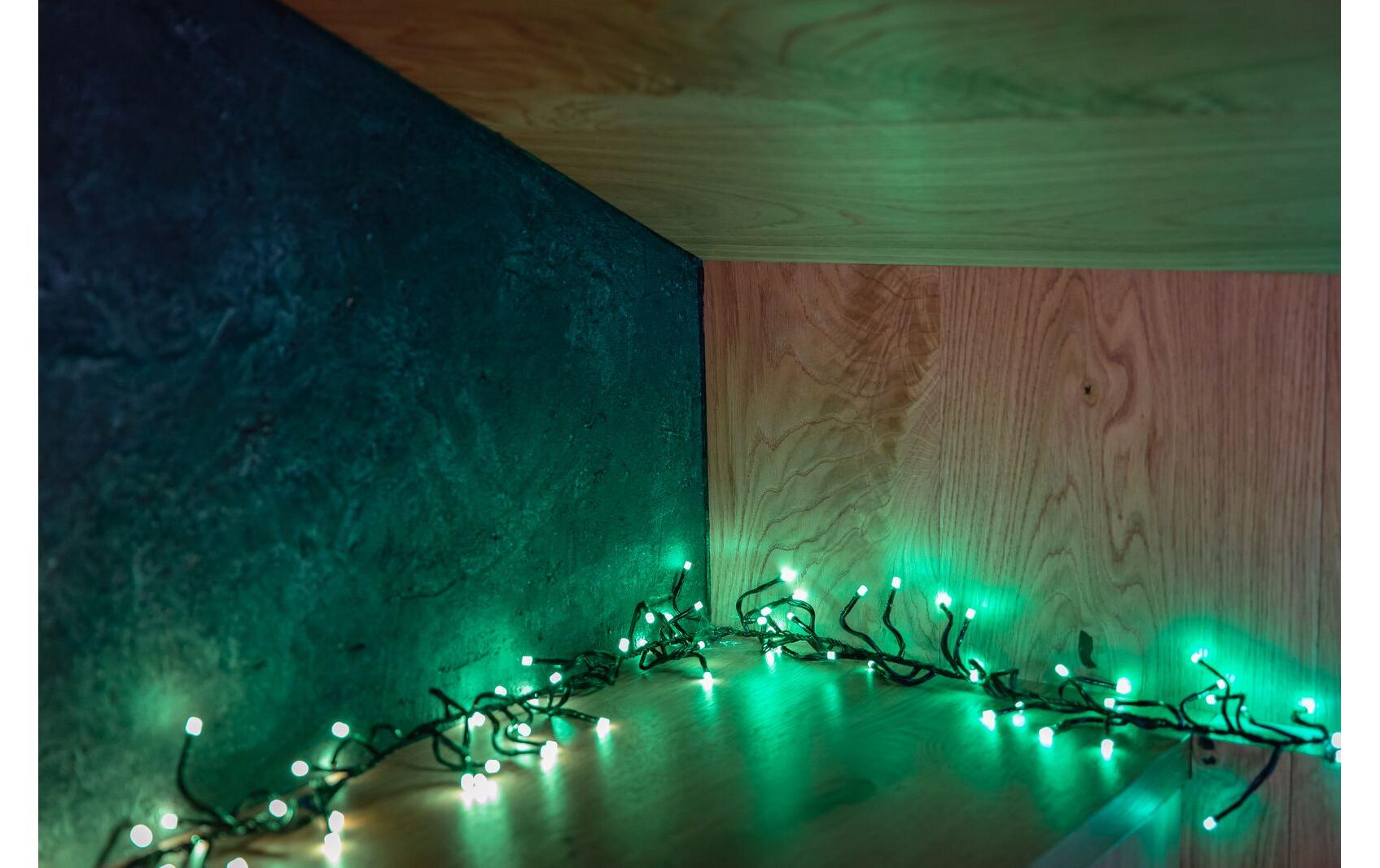 LED-Lichterkette Cluster, 400 LEDs, 6 m, RGB<br>Dekorationsbeleuchtung