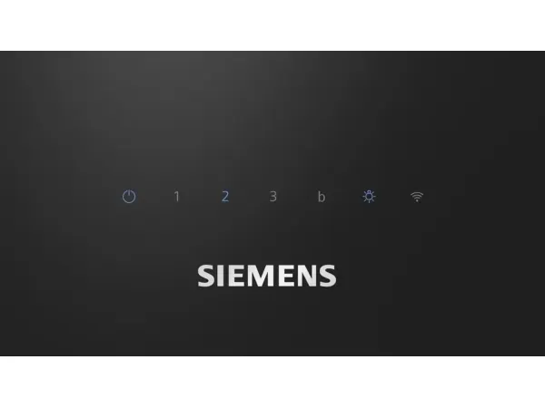 Siemens iQ300 LC87KFN60 - Hætte - skorsten vinklet - bredde: 79 cm - dybde: 43.3 cm - udtrækning og recirkulation (-) - sort