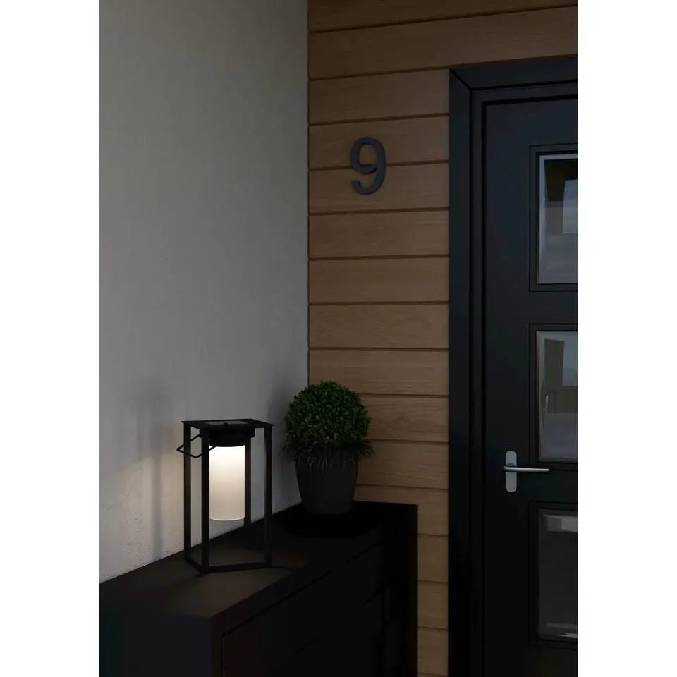 EGLO Usigni Solar Tafellamp - 28 cm - Zwart/Wit