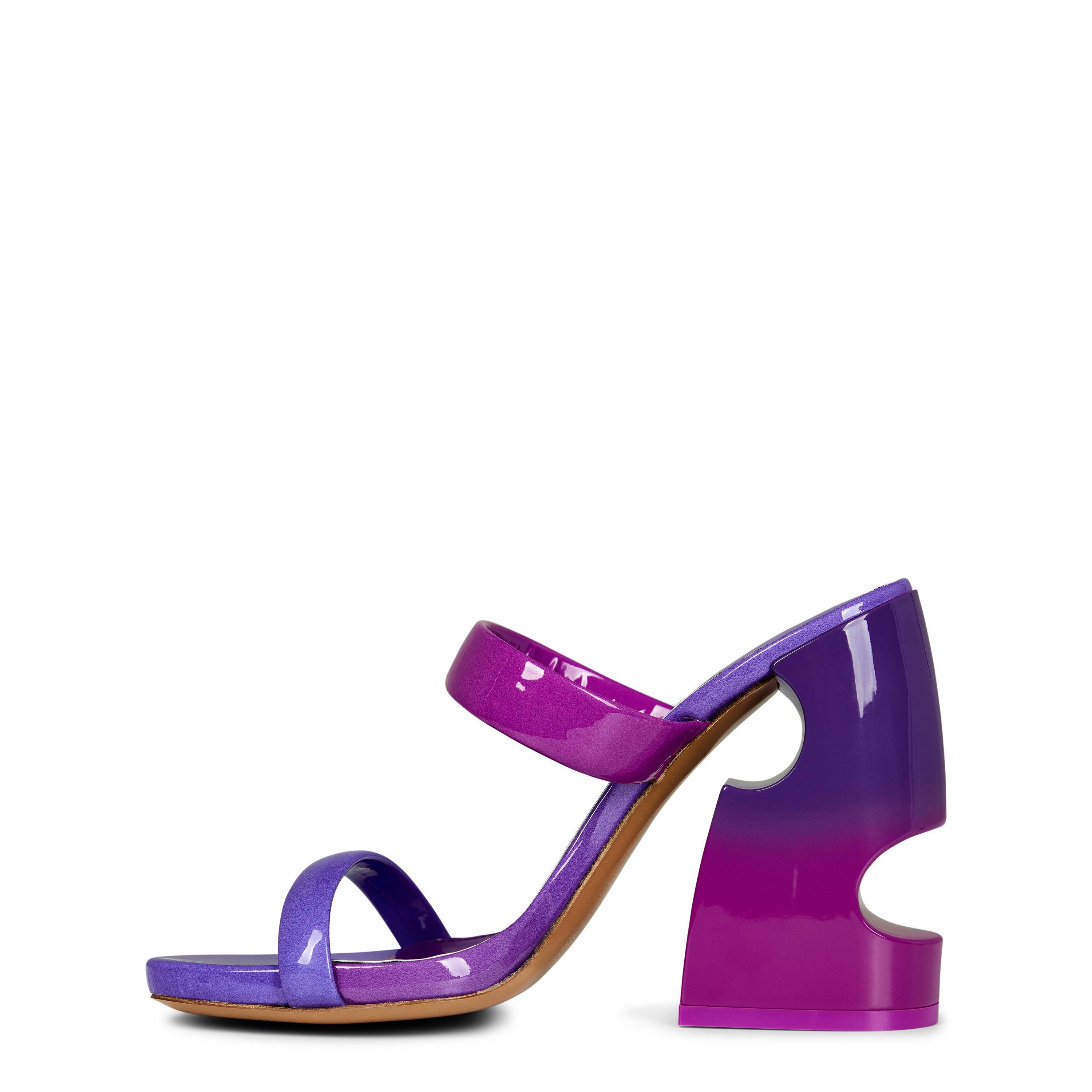 Off White Pop Meteor Block Heel Mules