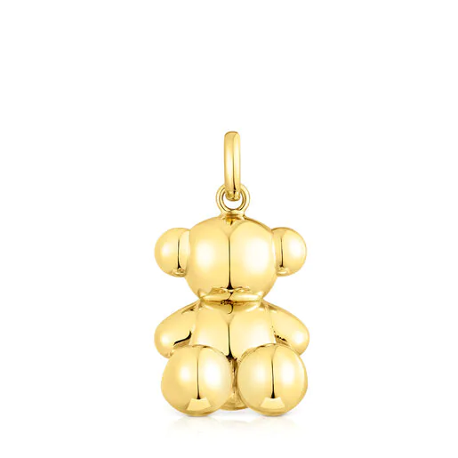 Pingente Urso Grande Bold Bear com banho de ouro 18k sobre prata
