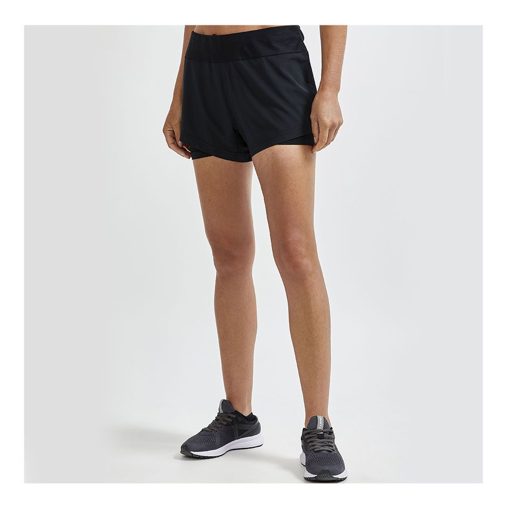 Craft ADV ESSENCE - Short 2 en 1 Femme black
