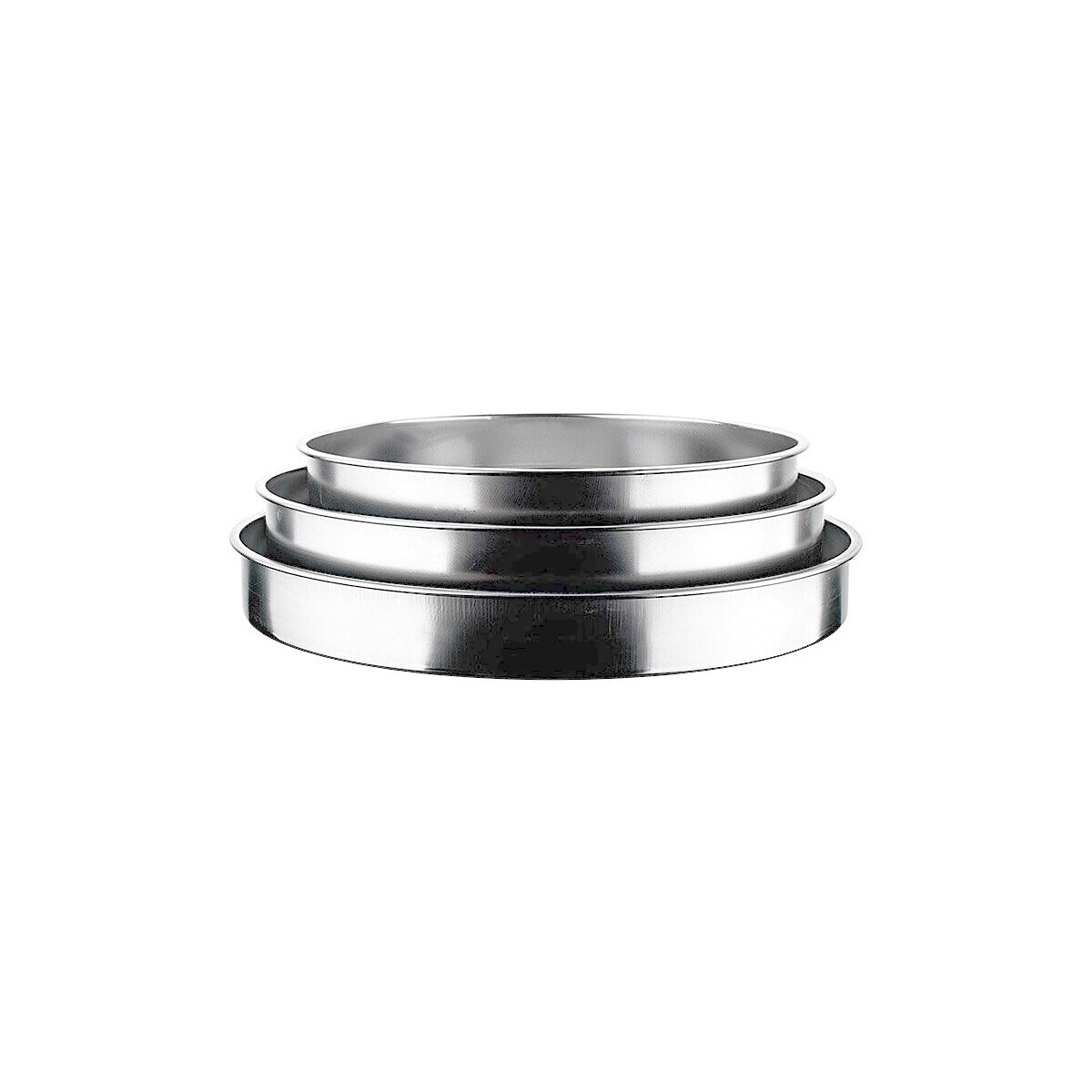 Backofenblech 28/32/36 cm 3er-Set Edelstahl