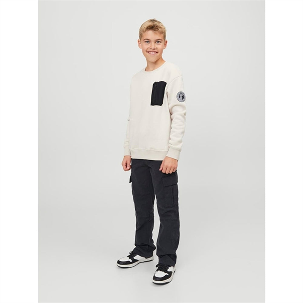 Køb Jack & Jones Junior Black Kane Harlow Cargo Bukser Noos