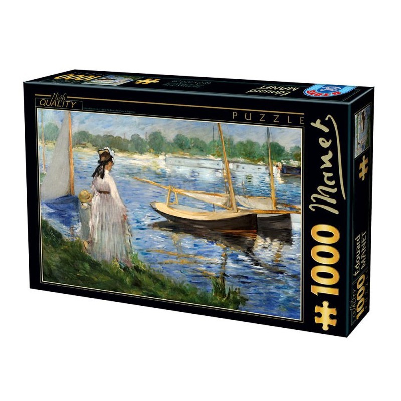 Les rives de la Seine à Argenteuil - Manet - 1000 pièces