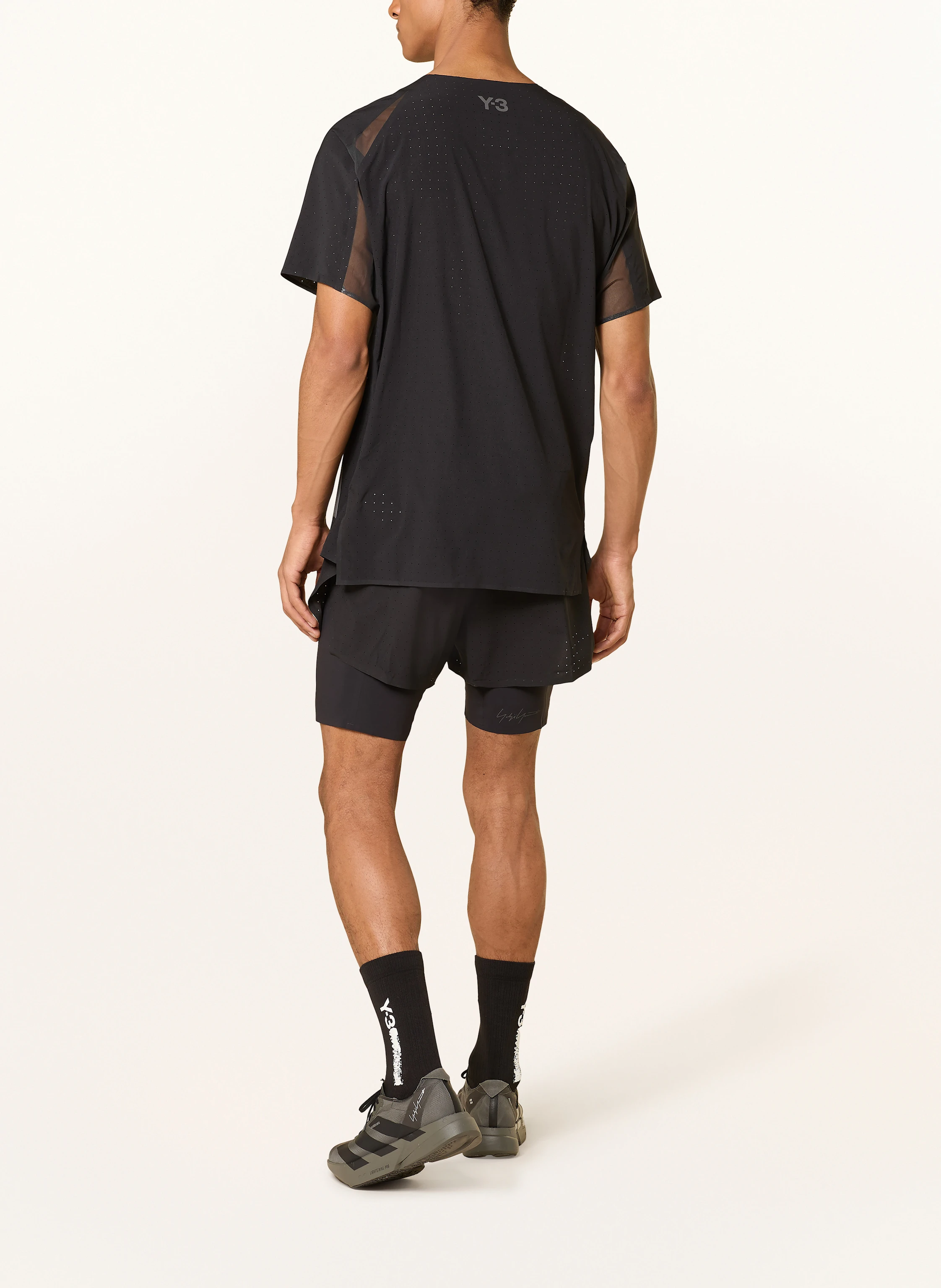 Y-3 2-in-1-Laufshorts