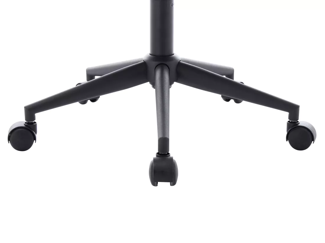 Chaise de bureau - Tissu texturé - Noir - Hauteur réglable - MATOMI