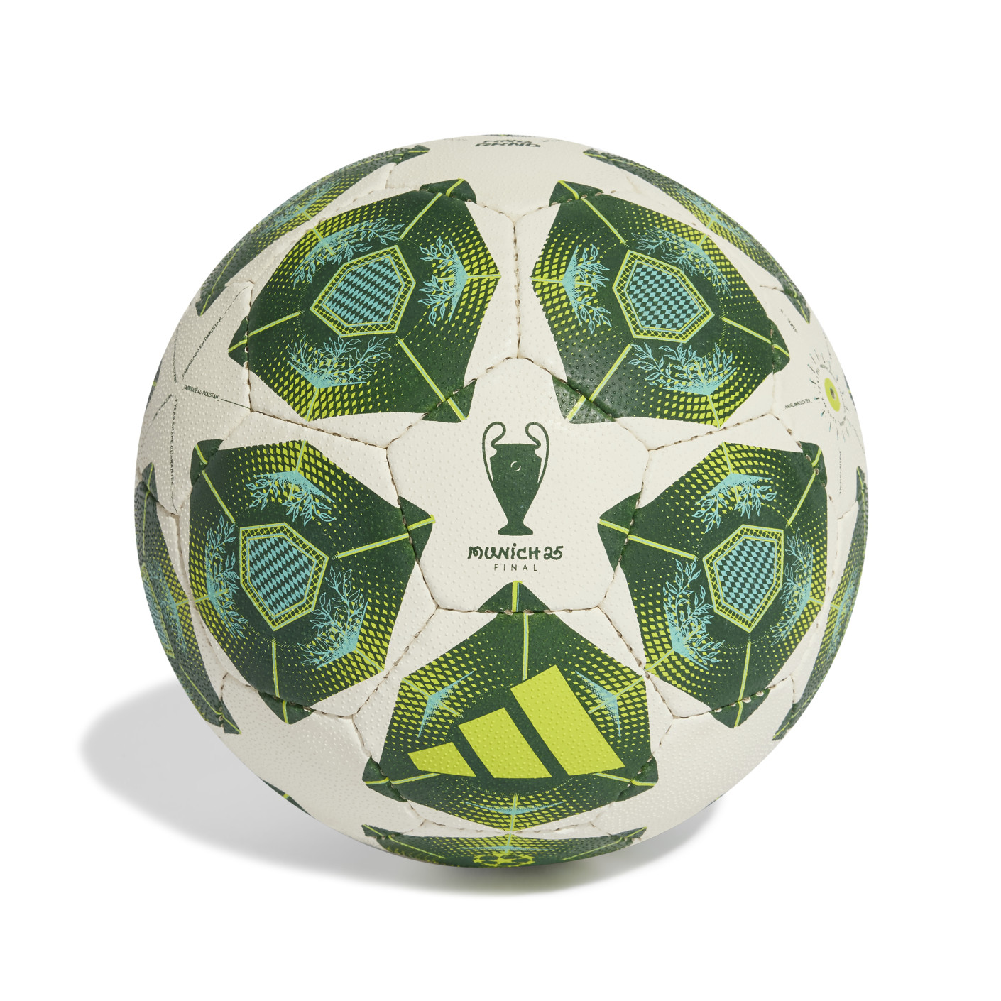 Adidas UEFA Champions League Hard Ground Voetbal Maat 5 2024-2025 Groen Wit Geel