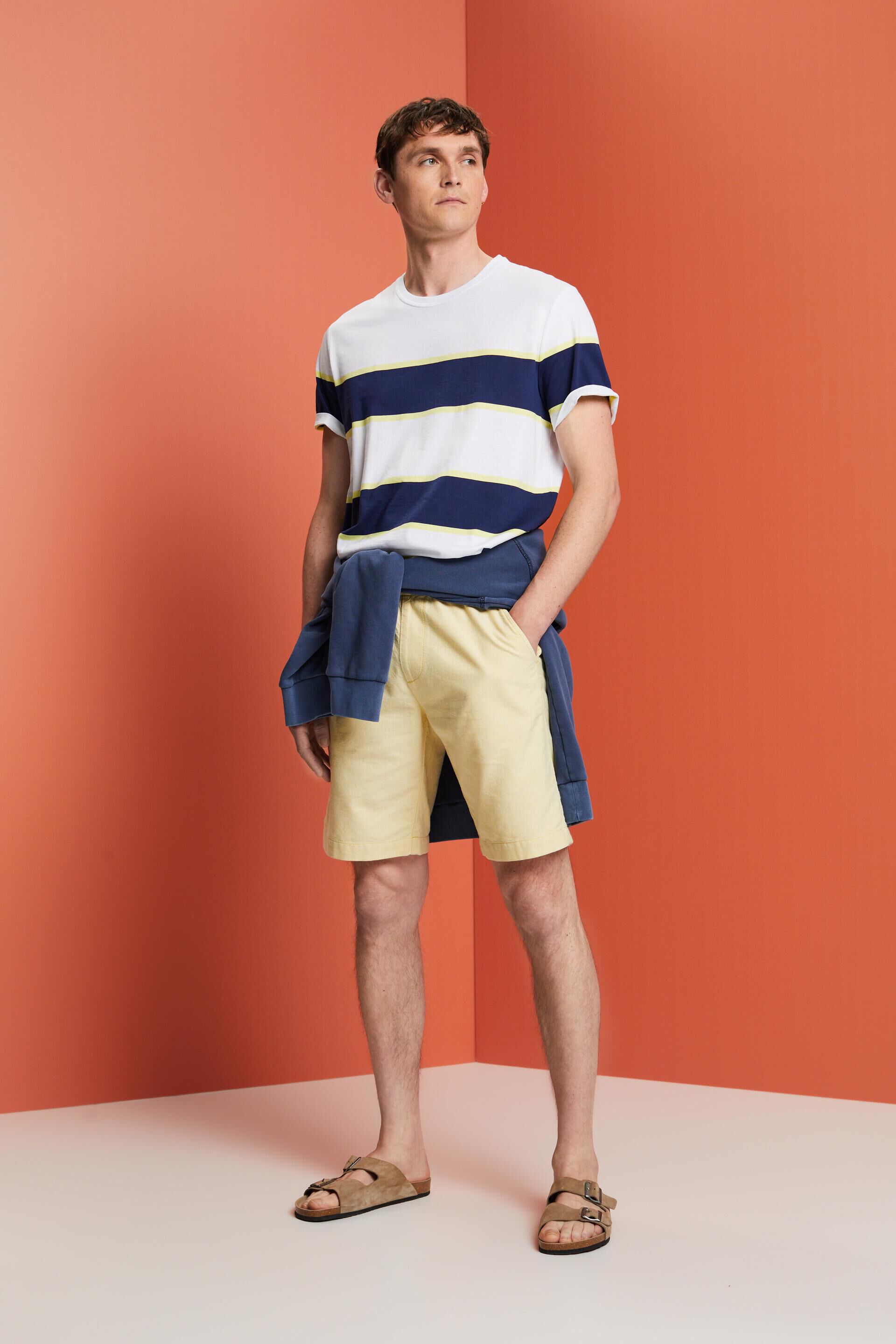 Short en twill à enfiler, 100% coton