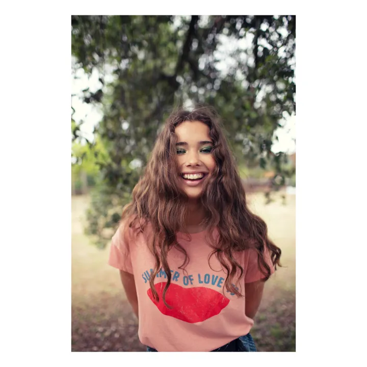 Sisters Department T-shirt Louise Coton et Lin | Corail