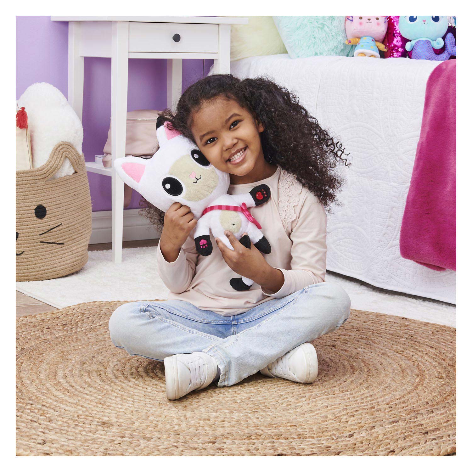 Gabby's Poppenhuis - Pandy Poek Knuffel met Geluid, 30cm