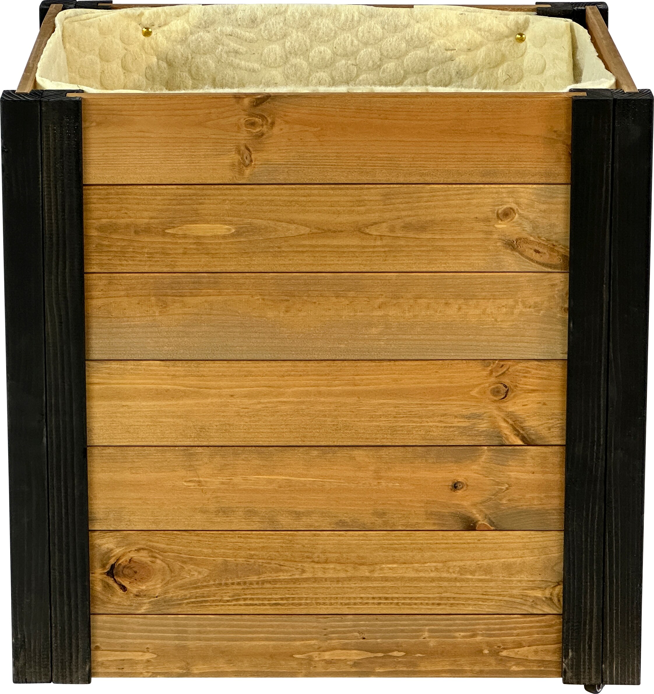 dobar Rollbarer Gartenschrank mit Wolle Abmessungen ca.: 60x40x62 cm schwarzer Eckschutz