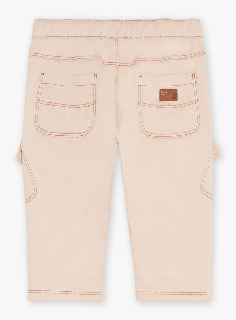 Pantalon cargo beige clair