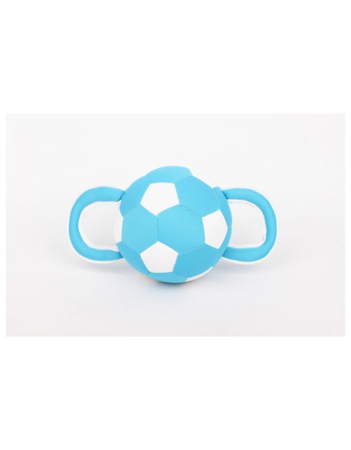 Adori Floating Tug Football - Hondenspeelgoed - 30 cm Blauw Wit